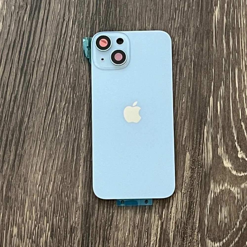 iPhone 14 Back Glass Big Hole Replacement Part Assembly - Blue